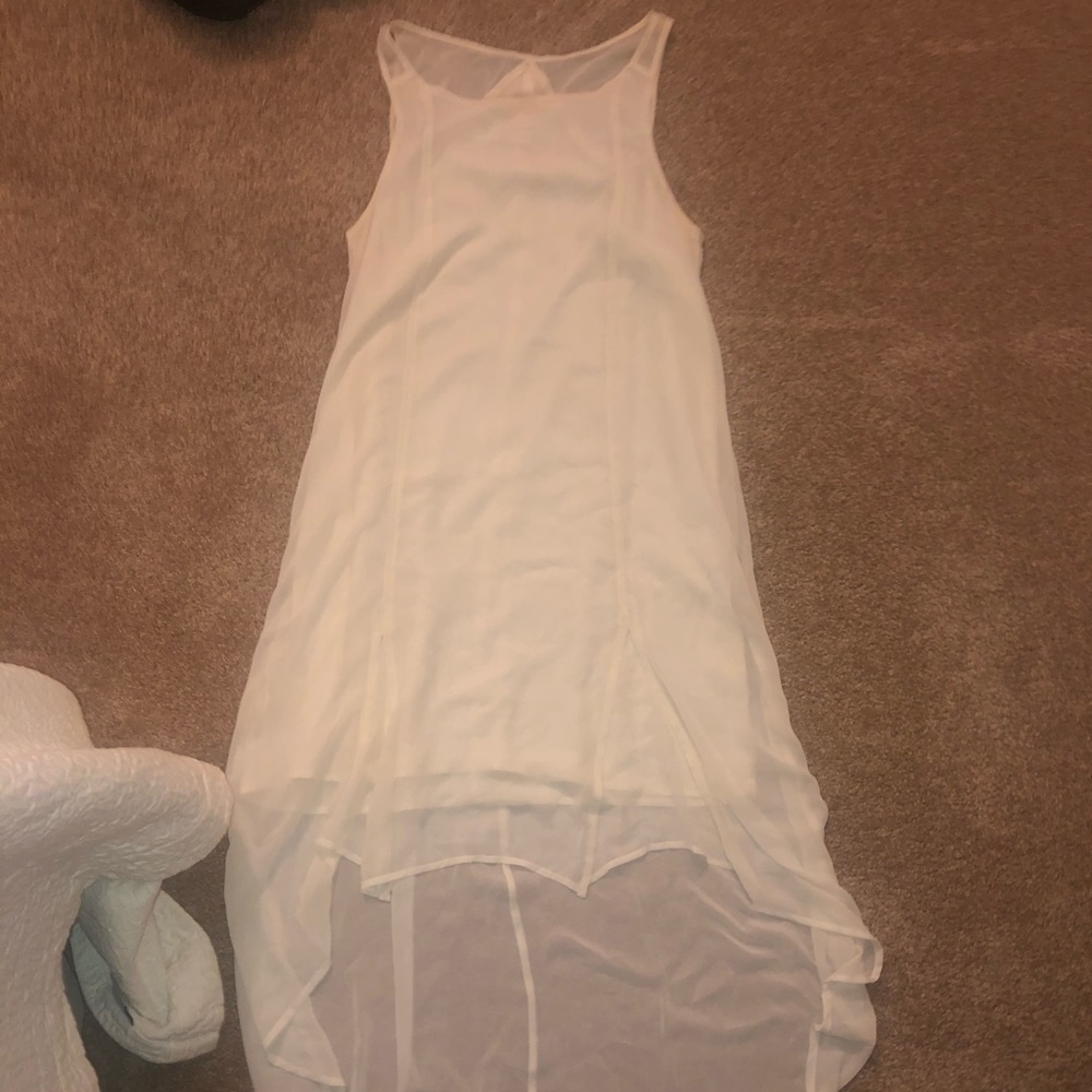 Ivory high low dress from BCBG